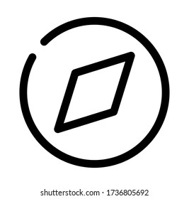 Compass icon vector for web and app