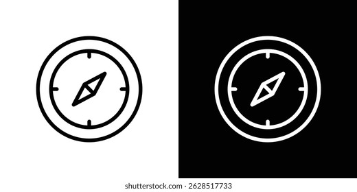 Compass icon vector for web, computer and mobile apps