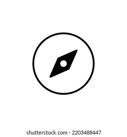 Compass icon vector for web and mobile app. arrow compass icon sign and symbol