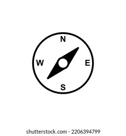 Compass icon vector for web and mobile app. arrow compass icon sign and symbol