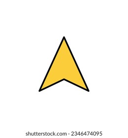 Compass icon vector for web and mobile app. arrow compass icon sign and symbol