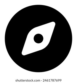 Compass icon for web, app, infographic