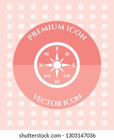 Compass Icon for Web. Application, Software & Graphic Design.