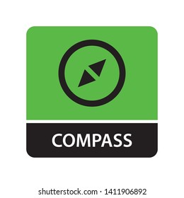 Compass icon for web and mobile