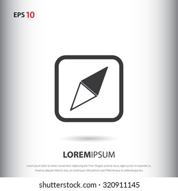 Compass icon for web and mobile