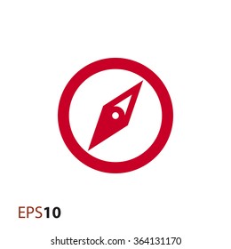 Compass icon for web and mobile