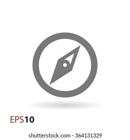 Compass icon for web and mobile
