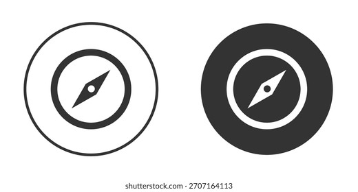 Ícone de bússola para design de site, logotipo para web e apps.