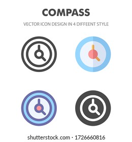 compass icon. for your web site design, logo, app, UI. Vector graphics illustration and editable stroke. EPS 10.