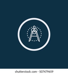 Compass Icon.Architecture symbol.Vector illustration