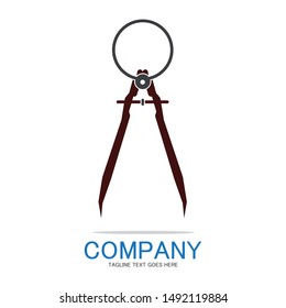 COMPASS ICON.FLAT ILLUSTRATION OF COMPASS-VECTOR ICON COMPASS SIGN SYMBOL TEMPLATE