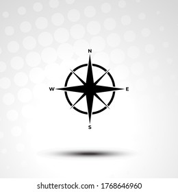 Compass icon.Navigation sign.Vektorgrafik des Kompasses