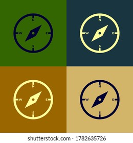 Compass icon.Navigation sign.Vector illustration compass