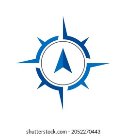 Compass icons. Compass icon vector on a white background. Modern compass logo design. Compass icon simple sign. Navigation Logo maps.