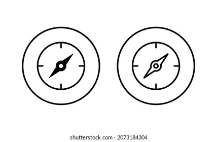 Layoutsymbole gesetzt. Symbol für Pfeilkompass und Symbol