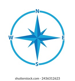 Compass icons set. arrow compass icon sign and symbol. vector illustration