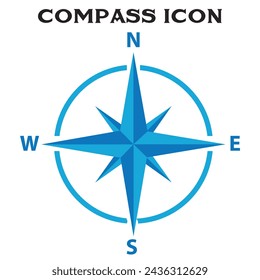 Compass icons set. arrow compass icon sign and symbol. vector illustration