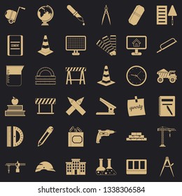 Compass icons set. Simple style of 36 compass vector icons for web for any design