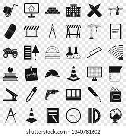 Compass icons set. Simple style of 36 compass vector icons for web for any design