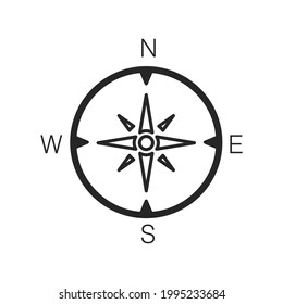 compass icons symbol vector elements for infographic web