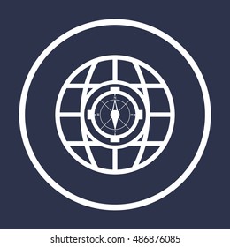  compass icon,vector.