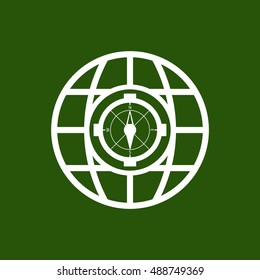  compass icon,vector.