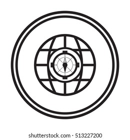  compass icon,vector.