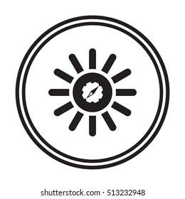  compass icon,vector.