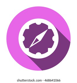  Compass  icon,vector. Flat design.