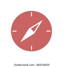  Compass icon,vector. Flat design.