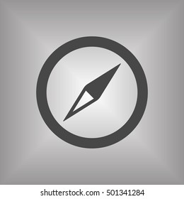  Compass  icon,vector. Flat design.