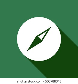  Compass icon,vector. Flat design.