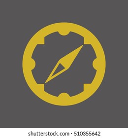  Compass  icon,vector. Flat design.