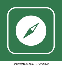  Compass icon,vector. Flat design.