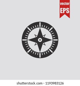 Compass icon.Vector illustration.