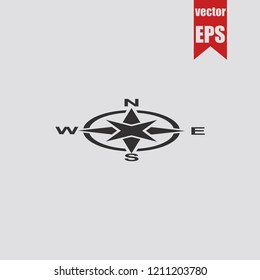 Compass icon.Vector illustration.