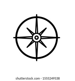 Compass icon,vector illustration. Flat design style. vector compass icon illustration isolated on White background, compass icon Eps10. compass icons graphic design vector symbols.