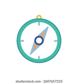 Compass Illustration for Navigation, Direction, and Exploration Purposes