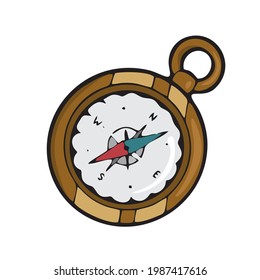 Compass illustration on white background Vector illustration