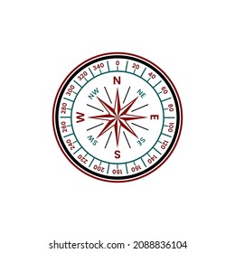Compass Illustration Vector Design Inspiration