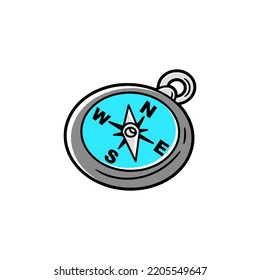 Compass illustration vector design on white background
