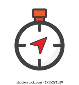 icono de compass ilustración.compass. puede utilizarse para, icon design element,ui, web, app.