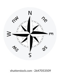 compass in illustrator black and white not ia