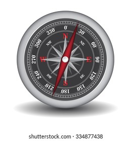 compass isolated on white background vector illustration