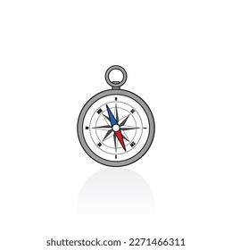 Compass isolated vector art and graphics