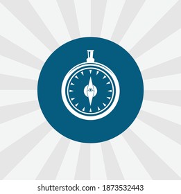 compass isolated vector icon. traveling design element