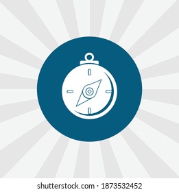 compass isolated vector icon. traveling design element