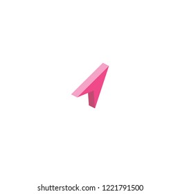 Compass isometric 3D icon. Creative illustration idea.