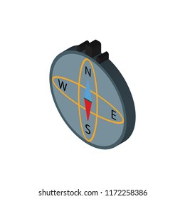 Compass isometric left top view 3D icon
