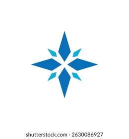 Diseño de logotipo de Vector de navegación de viaje de brújula